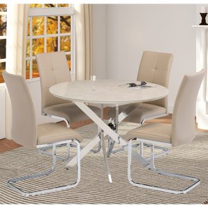 Caprika-Marble-Dining-Set-Taupe-4-Flotin-Chairs