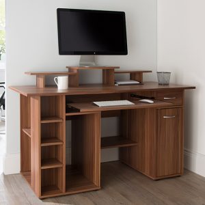 Drake-Computer-Work-Station-Walnut-Effect-New