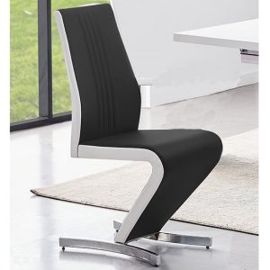 Gia-Faux-Leather-Dining-Chair-Black-And-White
