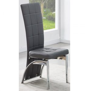Ravenna-Faux-Leather-Dining-Chair-Grey-Chrome-Legs