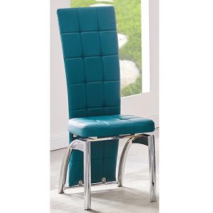 Ravenna-Faux-Leather-Dining-Chair-Teal-Chrome-Legs