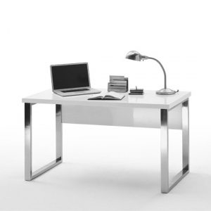 Sydney-Office-Desk-Gloss-White-Chrome-NEW-3