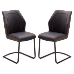 aberdeen-brown-pu-leather-dining-chair-pair