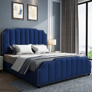 abilene-plush-velvet-double-bed-blue