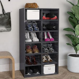 acciai-high-gloss-shoe-storage-rack-12-shelves-grey
