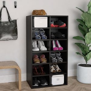 acciai-wooden-shoe-storage-rack-12-shelves-black