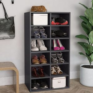 acciai-wooden-shoe-storage-rack-12-shelves-grey