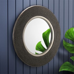 adagio-round-studded-wall-mirror-pewter