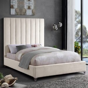 aerostone-plush-velvet-upholstered-double-bed-cream