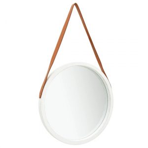 ailie-medium-retro-wall-mirror-faux-leather-strap-white