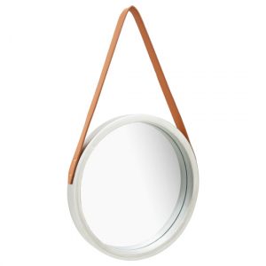 ailie-small-retro-wall-mirror-faux-leather-strap-silver