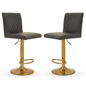 akro-dark-grey-faux-leather-bar-stools-gold-base-pair