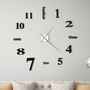 alagan-eva-modern-design-3d-wall-clock-high-gloss-black