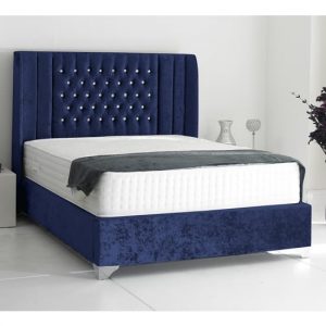 alexandria-plush-velvet-double-bed-blue