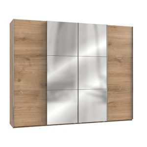 alkesia-mirrored-sliding-4-doors-wardrobe-planked-oak