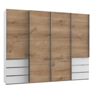 alkesia-sliding-4-doors-wooden-wardrobe-planked-oak-white