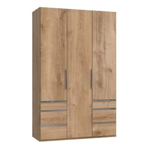 alkesia-wooden-3-doors-wardrobe-planked-oak-6-drawers