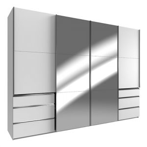 alkesu-mirrored-sliding-4-doors-wardrobe-white-6-drawers