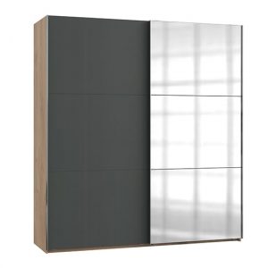 alkesu-mirrored-sliding-door-wardrobe-graphite-planked-oak
