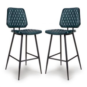 allen-blue-genuine-leather-bar-chairs-pair