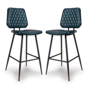 allen-blue-genuine-leather-bar-chairs-pair