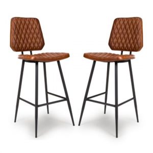 allen-tan-genuine-leather-bar-chairs-pair