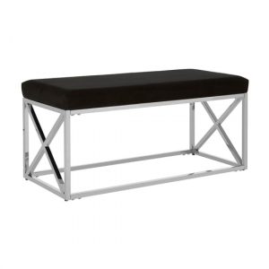 alluras-black-velvet-dining-bench-silver-steel-frame