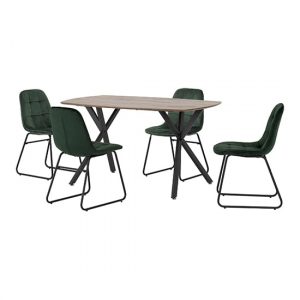 alsip-dt-medium-oak-4-lyster-green-chairs