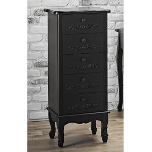 alveley-narrow-chest-of-5-drawers-black