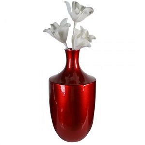 amprion-ceramic-medium-decorative-vase-glazed-red