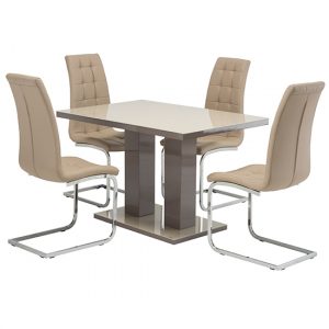 arena-latte-gloss-dt-4-moreno-taupe-chairs