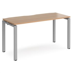 arkos-1400mm-computer-desk-beech-silver-legs