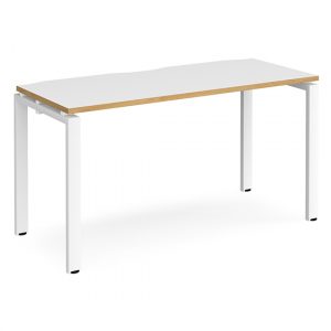 arkos-1400mm-computer-desk-white-and-oak-white-legs