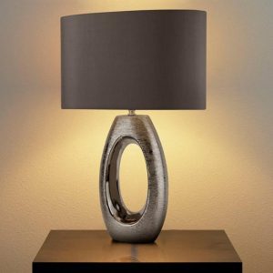 artisan-grey-faux-silk-shade-table-lamp-chrome-base