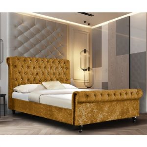 ashland-crushed-velvet-double-bed-mustard