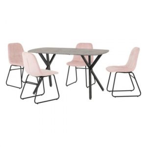 athens-concrete-dining-table-4-lukas-pink-chairs
