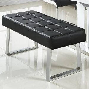 austin-faux-leather-dining-bench-black-chrome-base