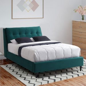 ava-velvet-double-bed-green