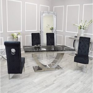 avon-black-marble-dining-table-4-elmira-black-chairs