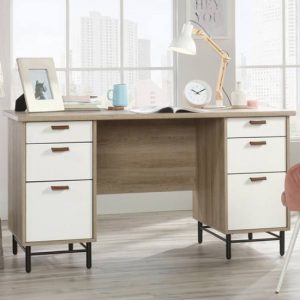 avon-computer-desk-6-drawers-sky-oak-white