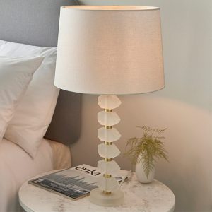 awka-white-linen-shade-table-lamp-frosted-glass-base