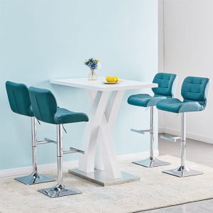 axara-white-high-gloss-bar-table-4-candid-teal-stools