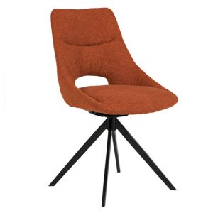 balta-fabric-dining-chair-black-metal-legs-rust