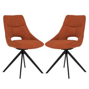 balta-rust-fabric-dining-chairs-black-metal-legs-pair