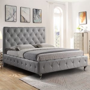 barberton-plush-velvet-double-bed-grey