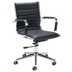 bari-medium-back-faux-leather-executive-chair-black