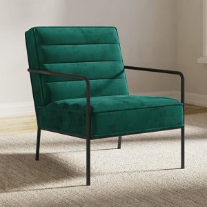 barth-plush-velvet-accent-chair-green-black-frame