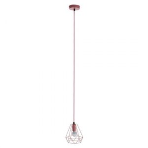 belika-metal-geometric-wire-frame-pendant-light-pink