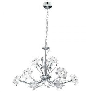 bellis-9-light-clear-glass-ceiling-pendant-light-chrome
