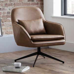 bensalem-swivel-faux-leather-bedroom-chair-brown